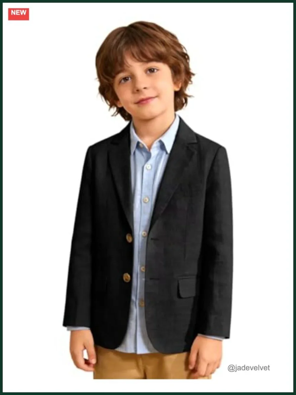 Linen Blend Boys Suit Jacket Sport Coat Wedding Guest Blazer